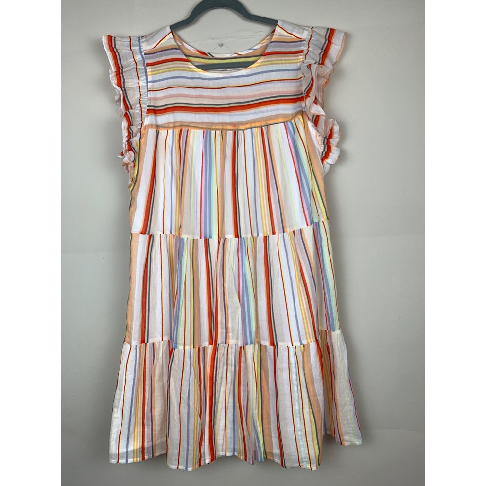 Marie Oliver Multicolor Striped Mini Dress
